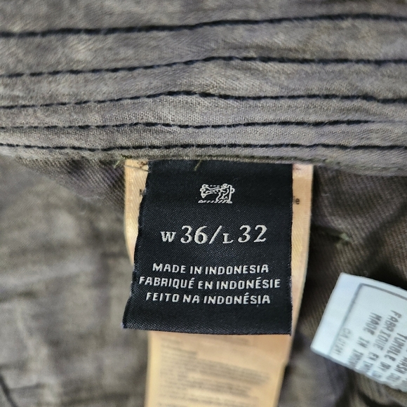 SCOTCH & SODA Pleated Cotton Cargo Pants khaki W36 L32 - Picture 10 of 15